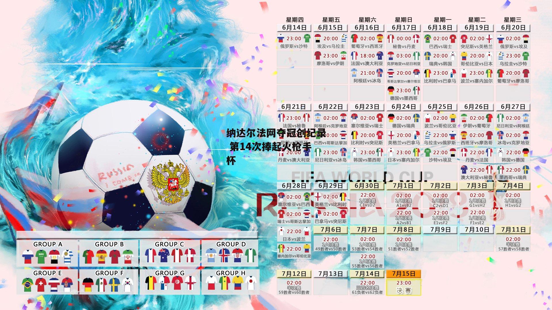 纳达尔法网夺冠创纪录 第14次捧起火枪手杯