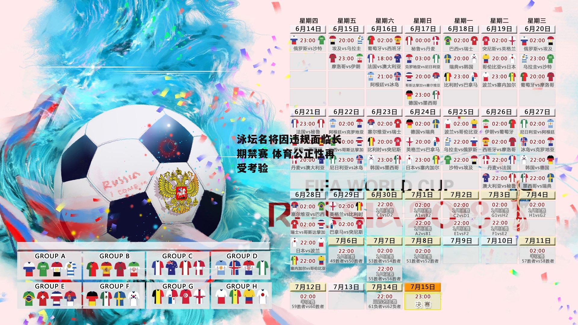 泳坛名将因违规面临长期禁赛 体育公正性再受考验